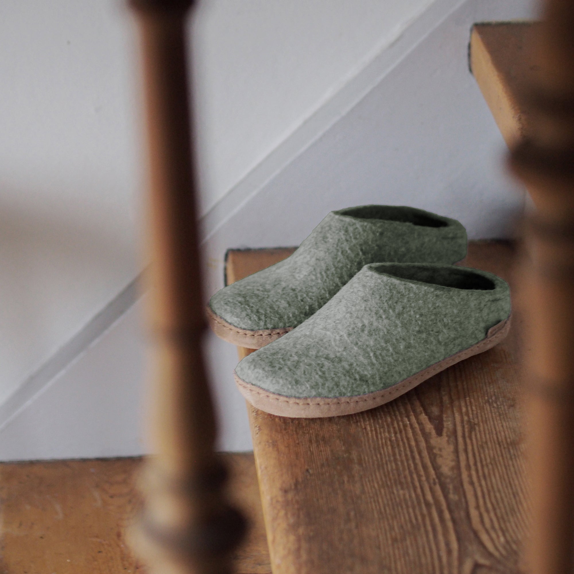 Glerups Slip-on Moss - Leather Sole