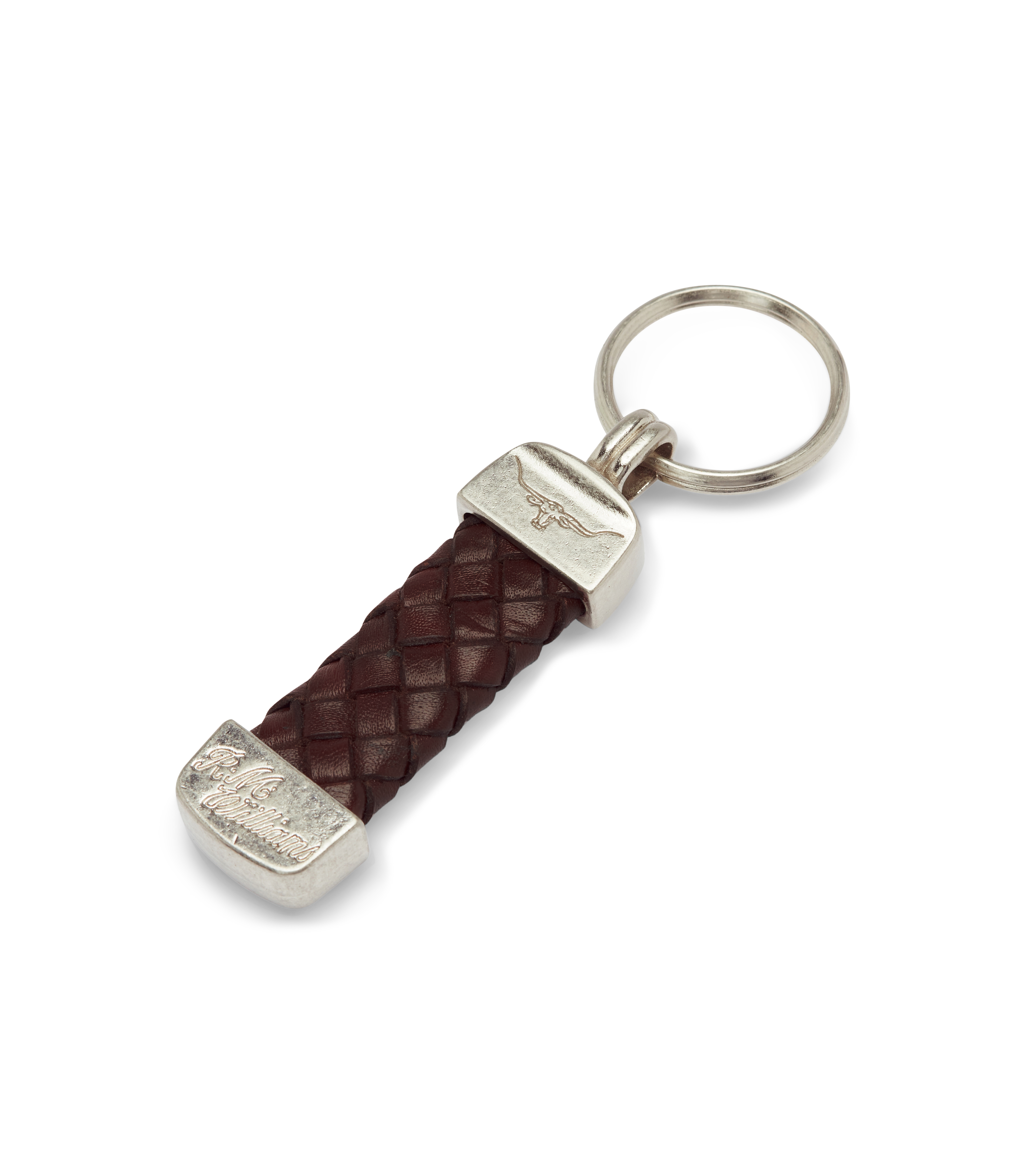 R.M. Williams Plaited Keyring - Brown