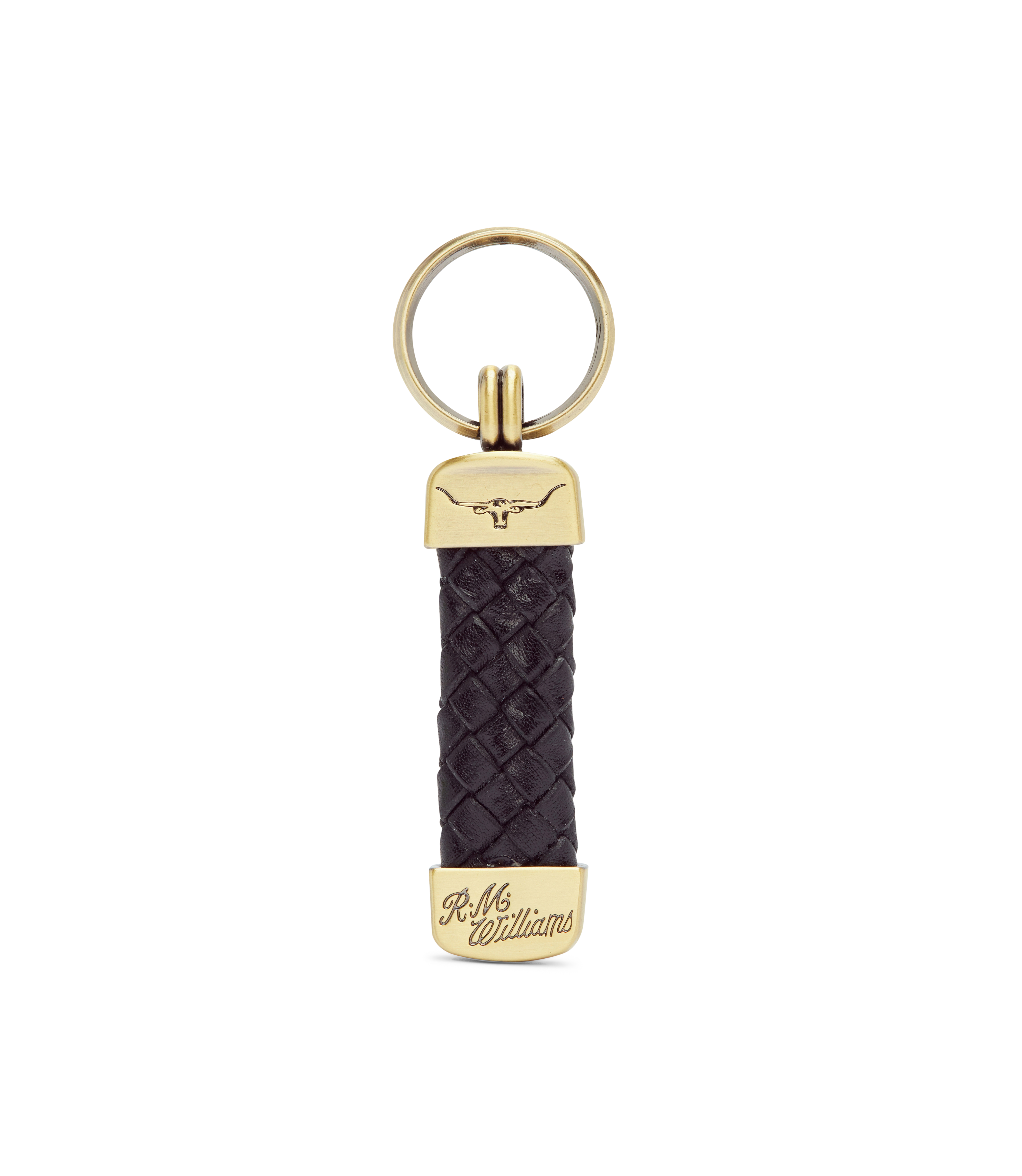 R.M. Williams Plaited Keyring - Black
