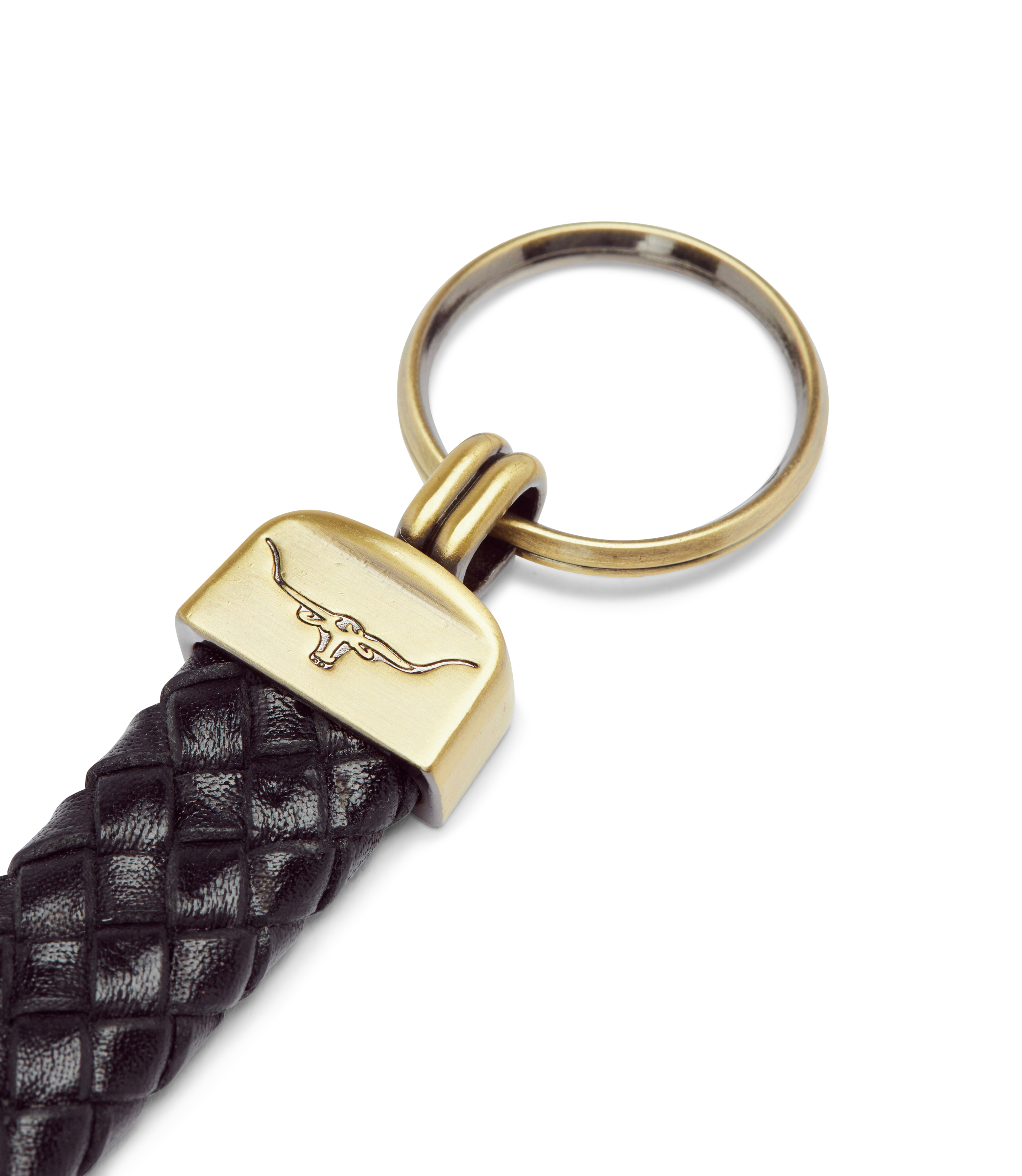 R.M. Williams Plaited Keyring - Black