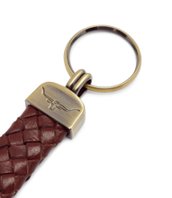 R.M. Williams Plaited Keyring - Brown