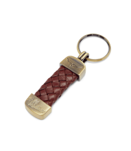 R.M. Williams Plaited Keyring - Brown