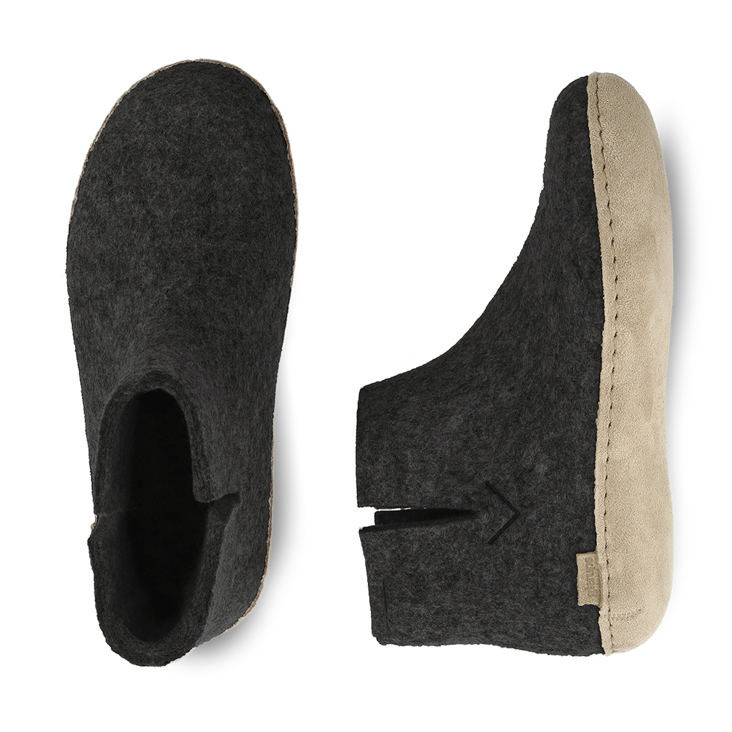 Glerups Boot Charcoal - Leather Sole