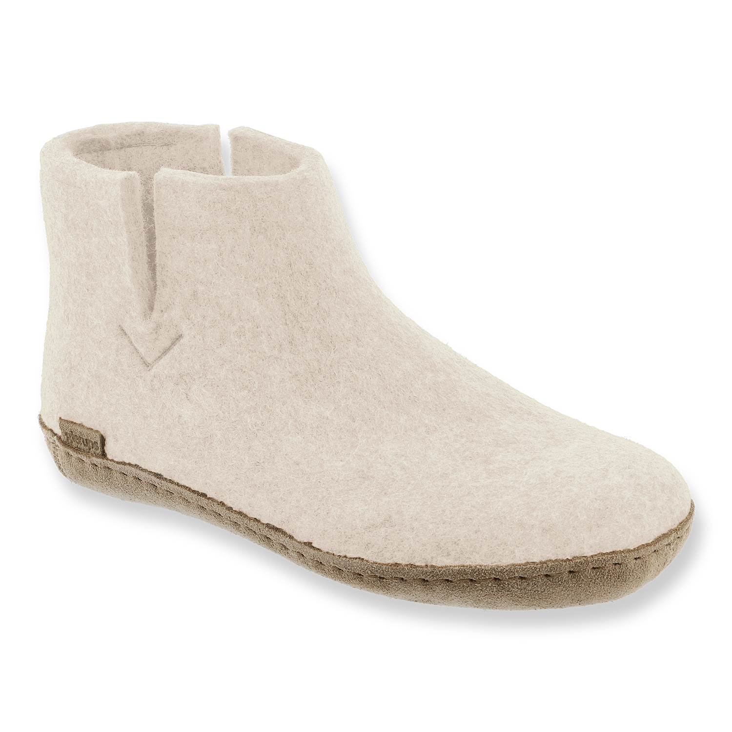 Glerups Boot White - Leather Sole
