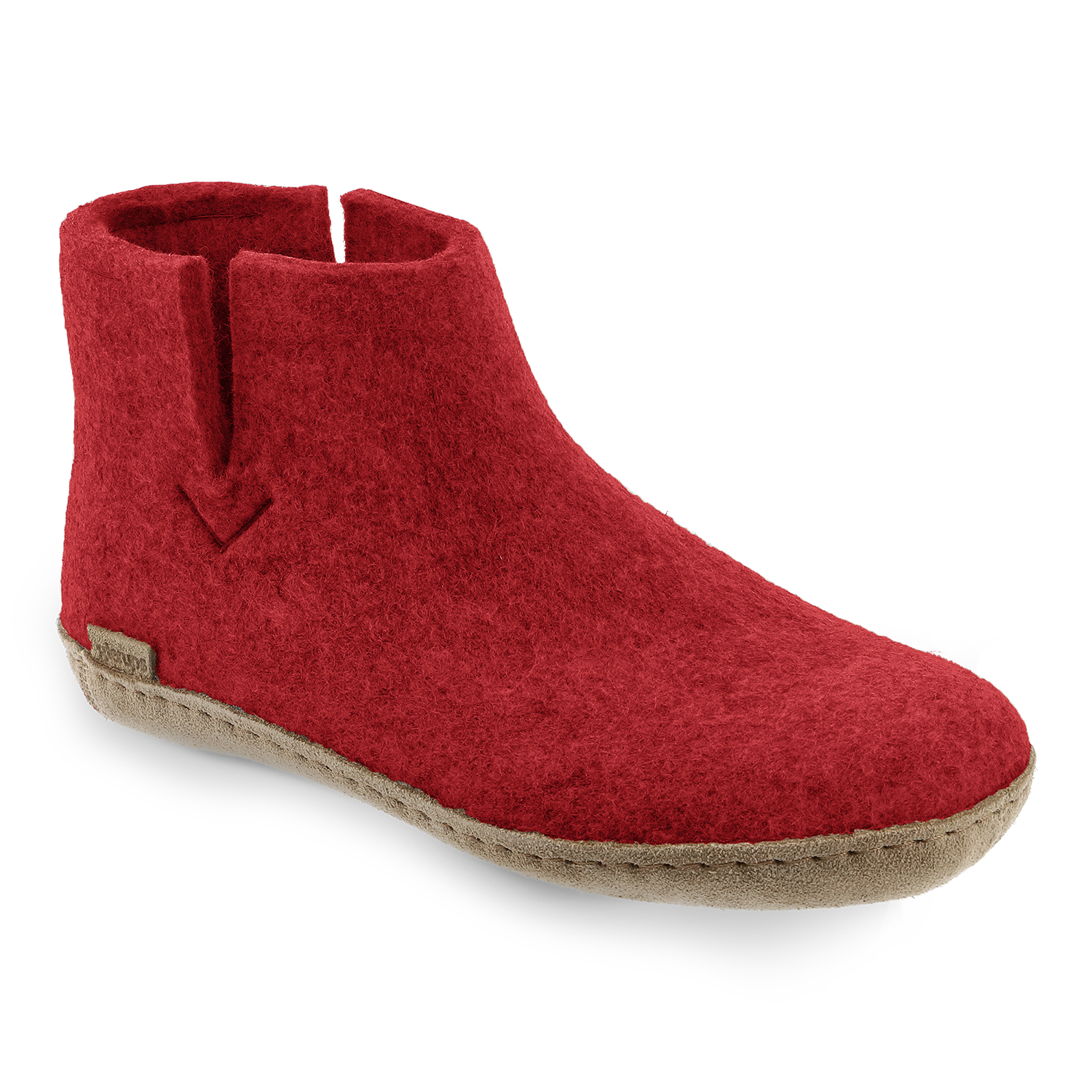 Glerups Boot Red - Leather Sole