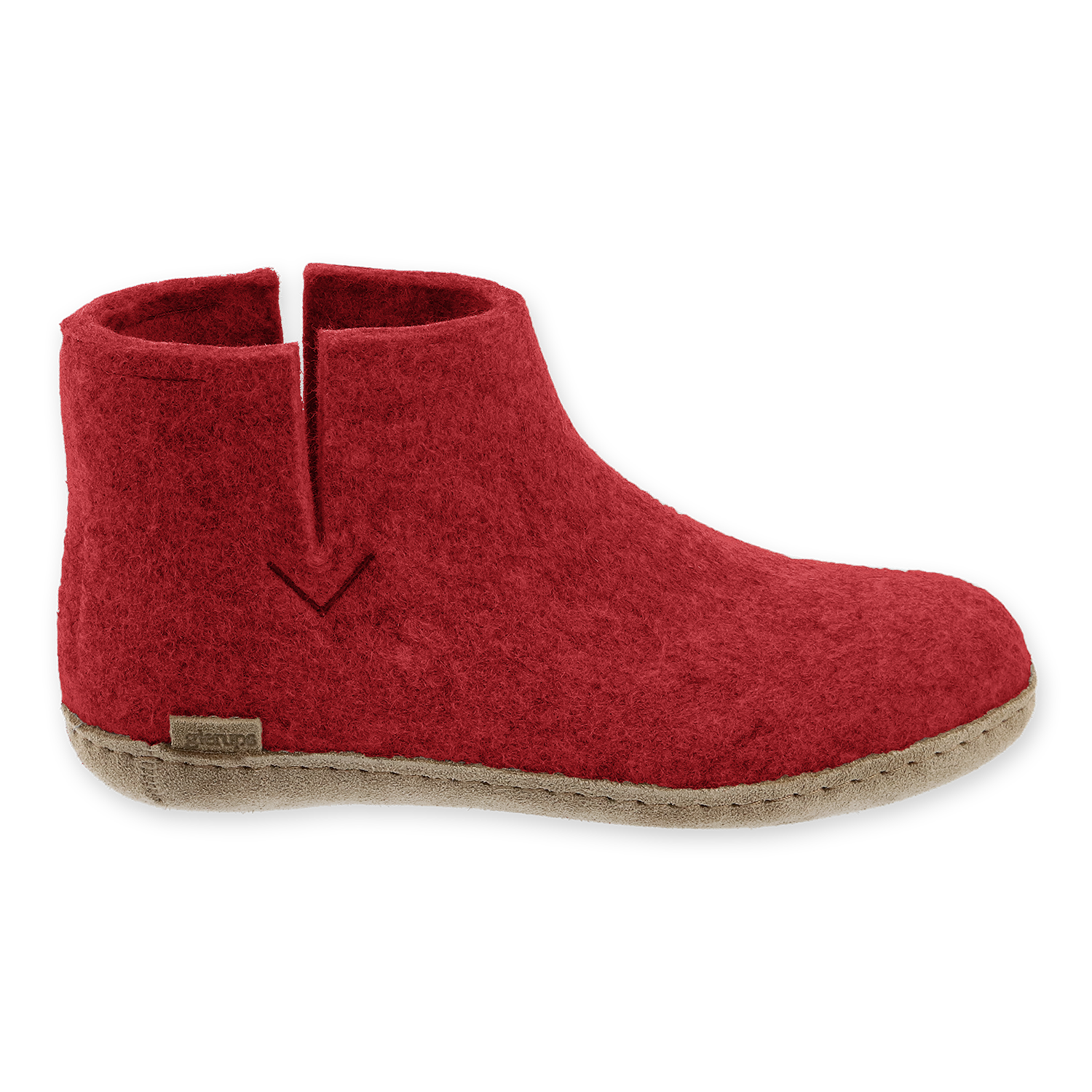 Glerups Boot Red - Leather Sole