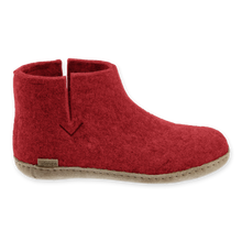 Glerups Boot Red - Leather Sole