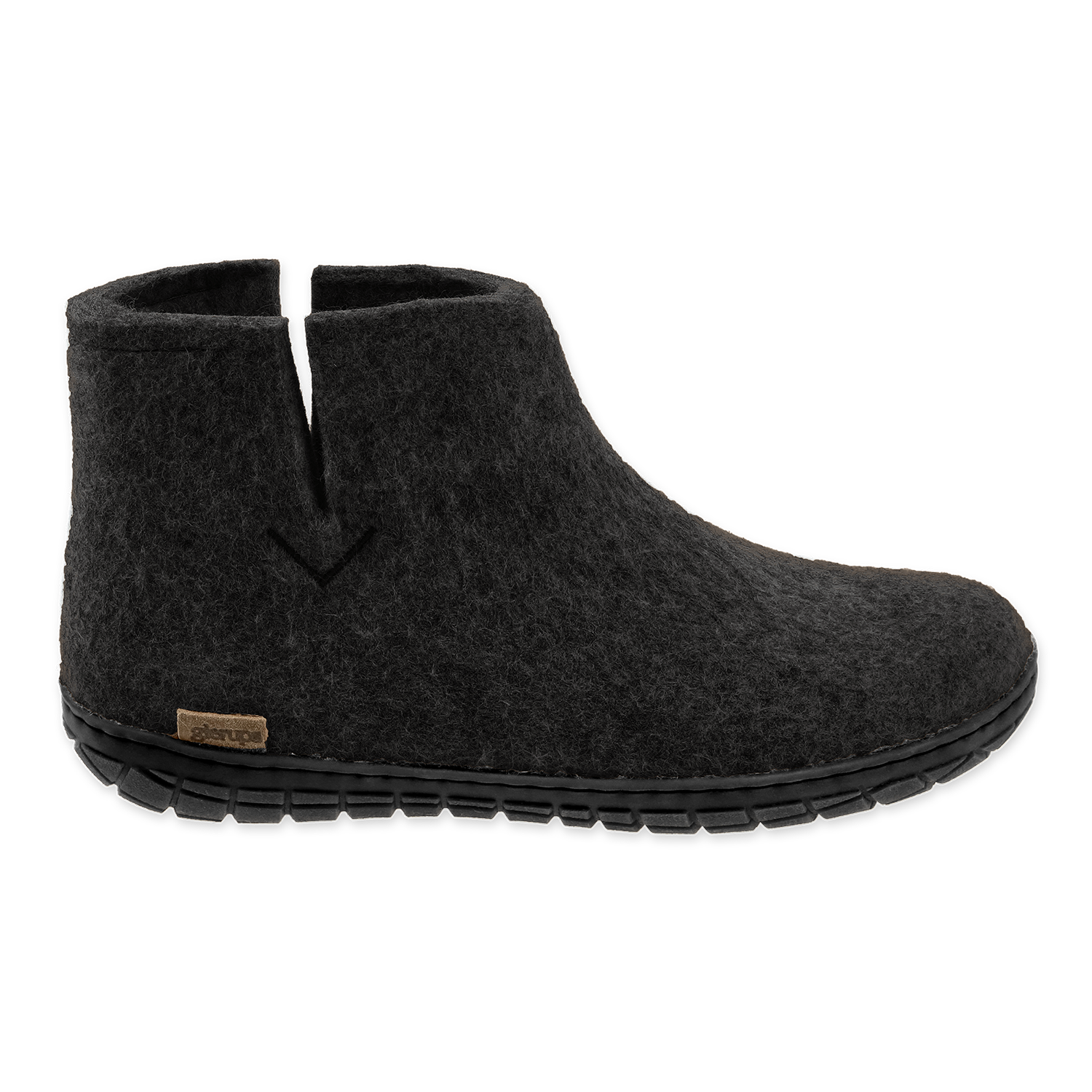 Bottillon avec semelle de caoutchouc noir en noir