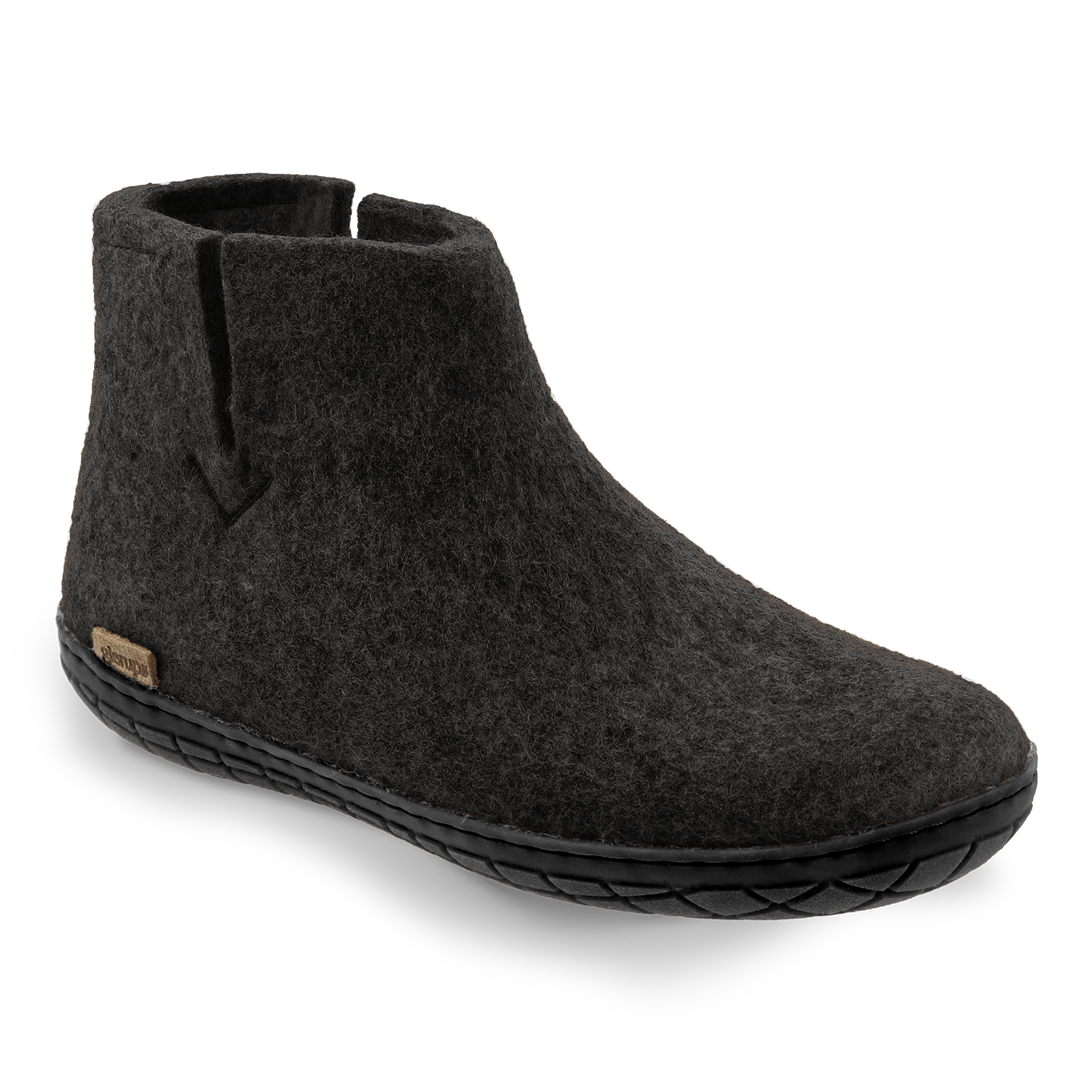 Bottillon avec semelle de caoutchouc noir en noir