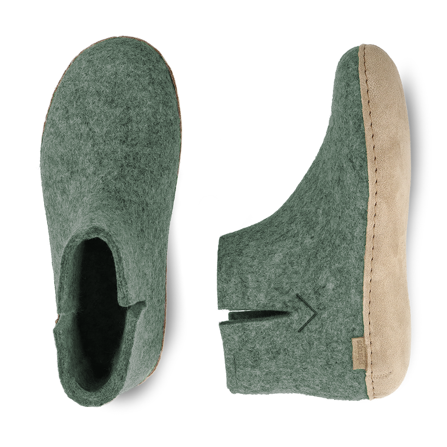 Glerups Boot Moss - Leather Sole