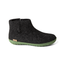 Glerups Boot Charcoal - Green Rubber Sole