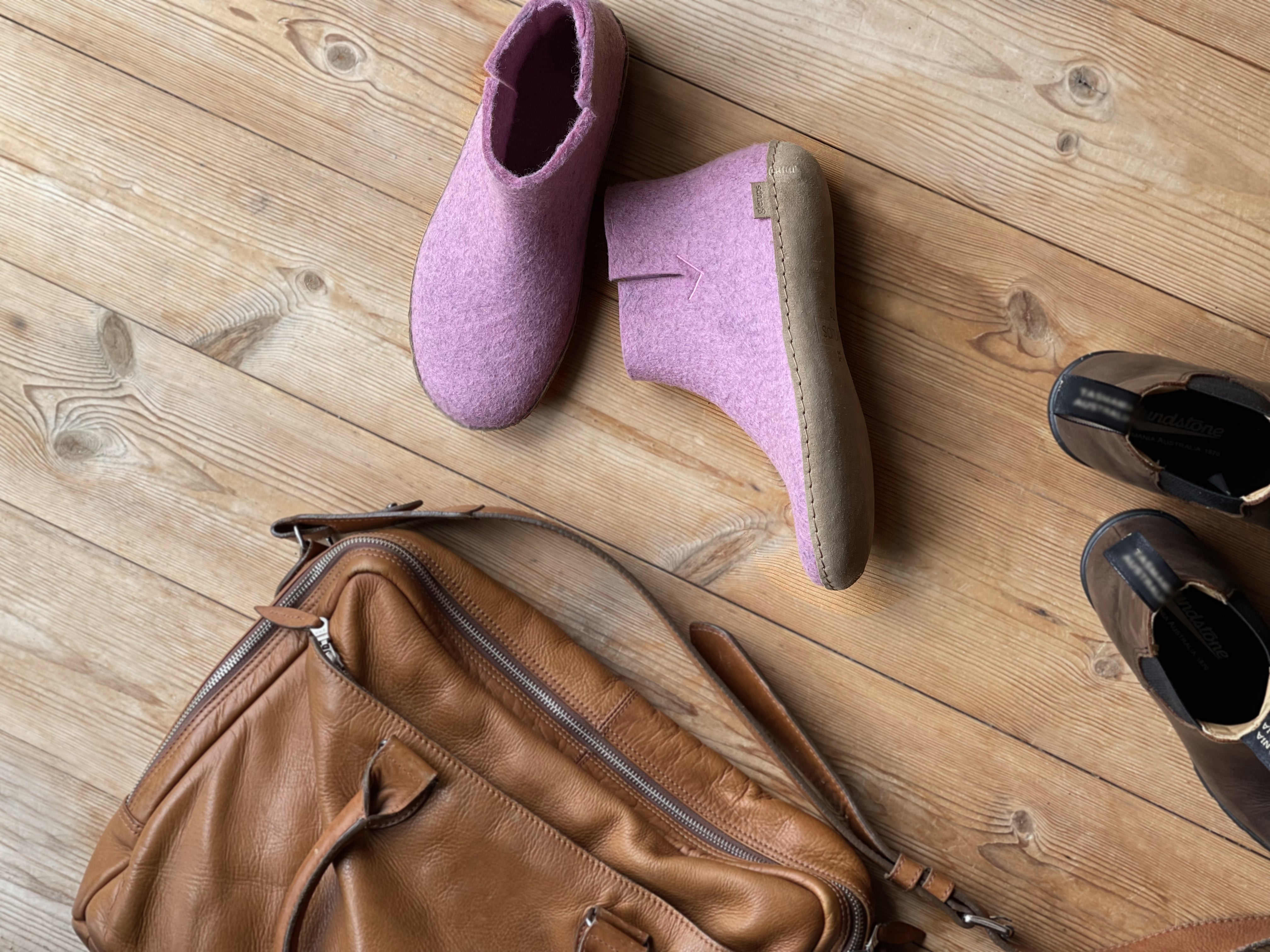 Glerups Boot Flower - Leather Sole