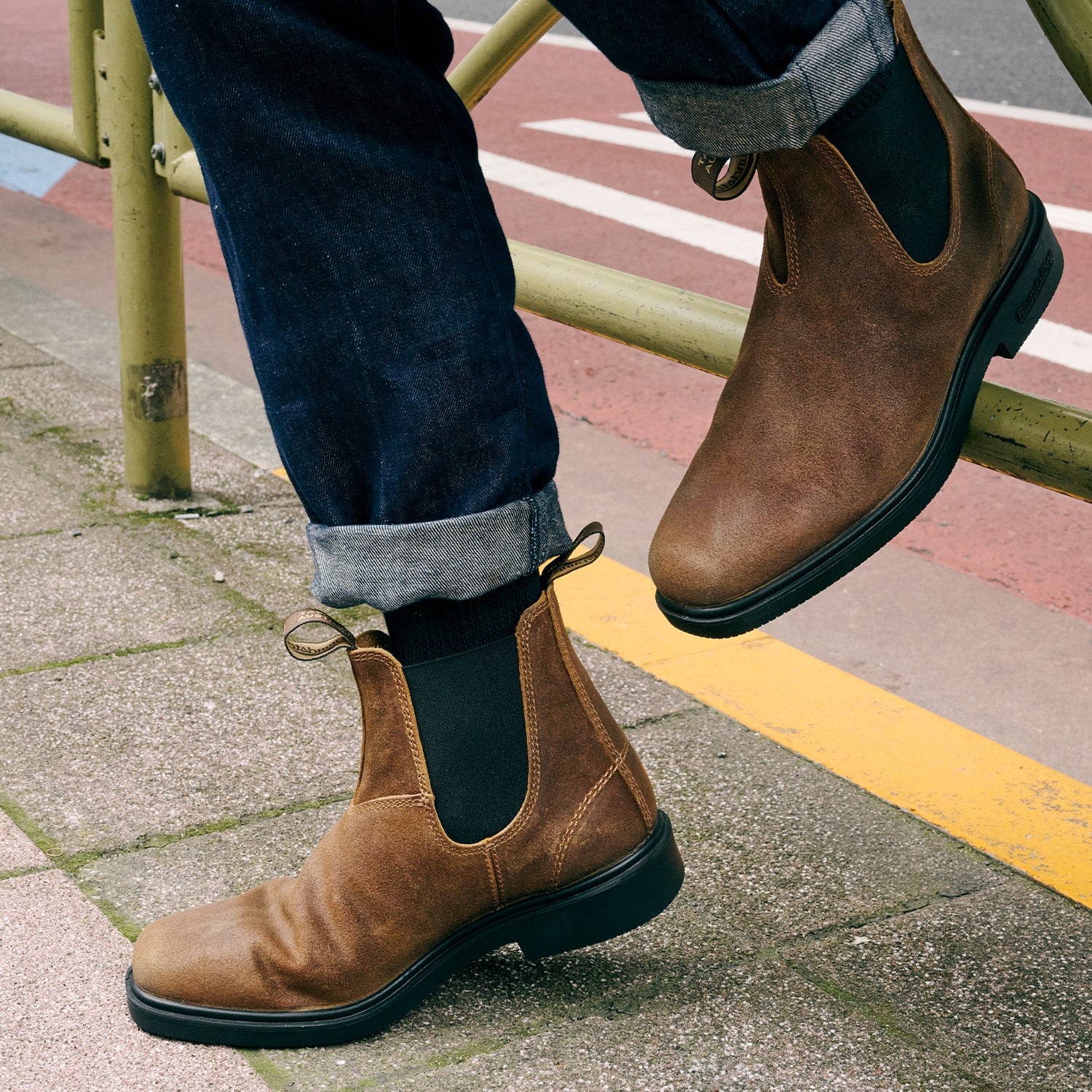Blundstone 2083 Botte ciselée Suède ciré Tabac