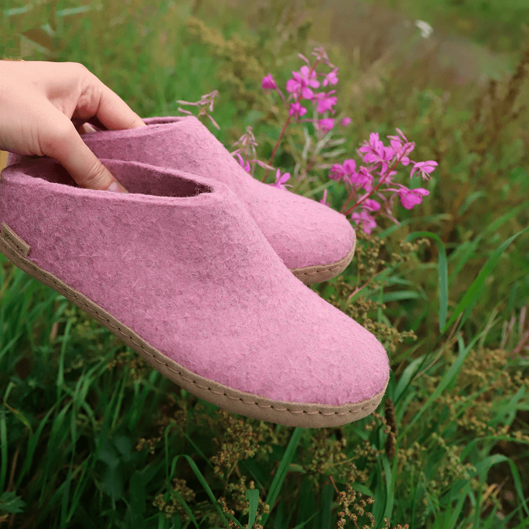 Glerups Slip-On Flower - Leather Sole