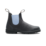 Blundstone 2209 Original Steel Grey Waxy Suede with Pale Denim Elastic