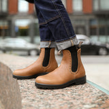 Blundstone 2215 Original Women's Hi Top Camel lifestyle wearing jeans