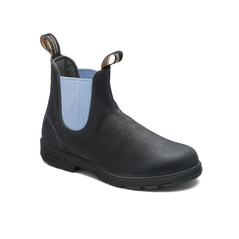 靴 Blundstone Blundstone 2209 - Originals Steel Grey Waxy Suede with Pale Denim