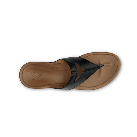 OluKai Womens LaLa Black/Tan